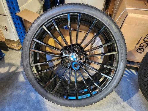 BMW X5  X6 Winterwielen 21 inch BREEDSET Hoogglans Zwart