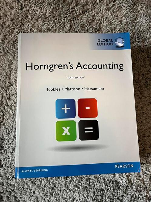 Boek Horngrens Accounting