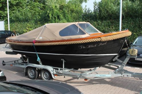 Booi Brothers Sloep 6.50 Teakhout RVS Zeer mooi 