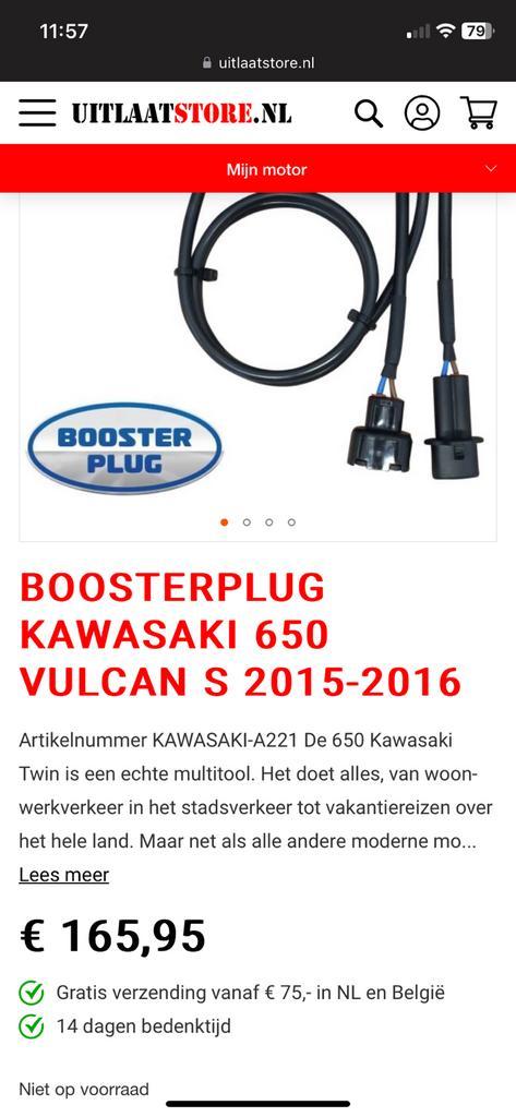 Boosterplug Kawasaki Vulcan S  modeljaar 20152016