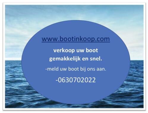 Boot verkopen Wij kopen alle boten,ook met schade of defect