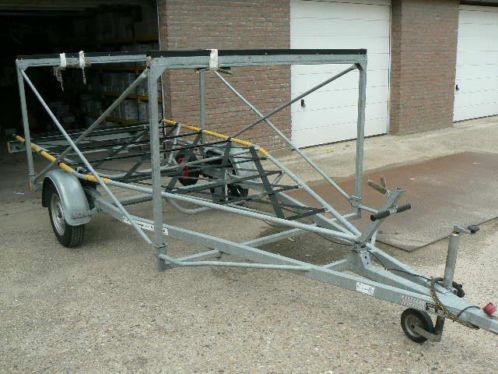 Boottrailer met trolley voor oa laser,splasch,skiff,49er,420