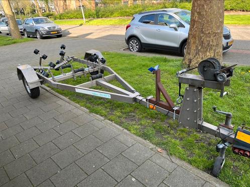 Boottrailer rvs met kantel systeem