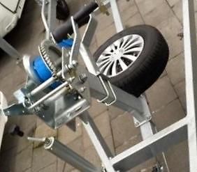 Boottrailer, trailer, enkelas, geremde boottrailer, 1800 kg