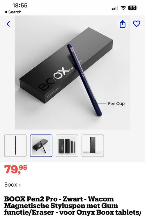 Boox Pen2 Pro met gum functie