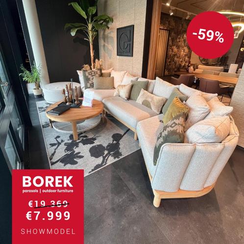 BOREK Softline Loungeset incl. bijzettafel amp hocker  -59