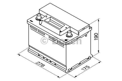 Bosch Accu VOLKSWAGEN BORA, BORA Estate, CADDY II Box, CADDY