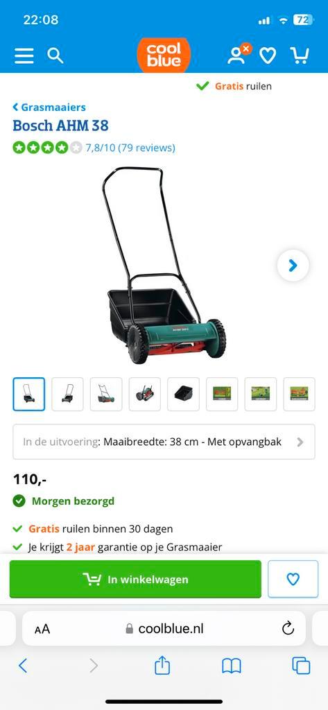 Bosch handgrasmaaier 1 keer gebruikt