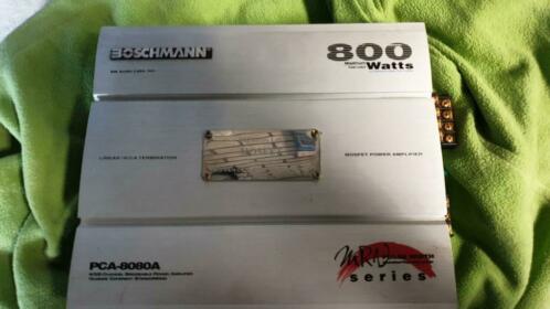 Boschmann 800 watt versterker en 10 inch spl subwoofer