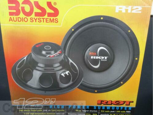 Boss Audio Systems Subwoofer 12Inch 500 Watts R12