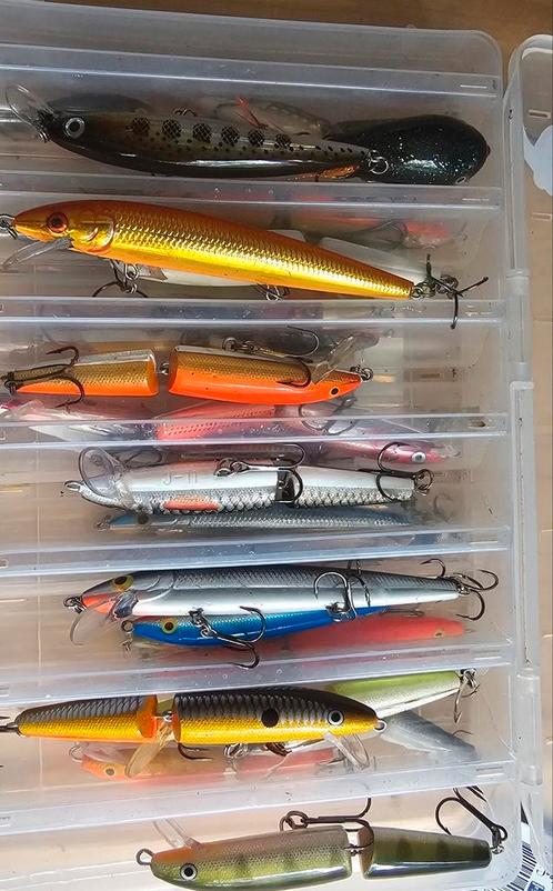 Box met RAPALA jointed fat rap husky jerk enkel complete set