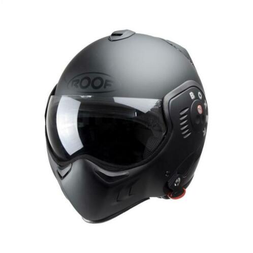 Boxer helm roof v8 full mat zwart matzwart bijna nieuw L