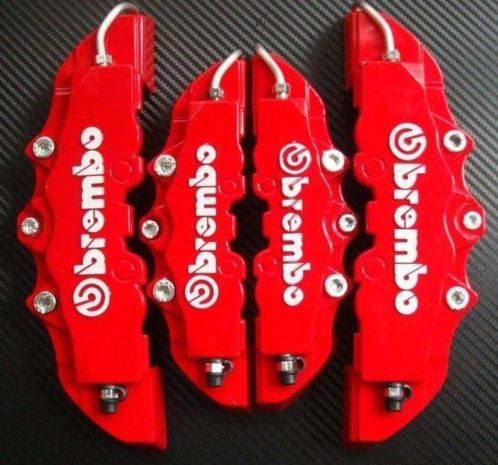 Brembo remklauw covers 4x set rood