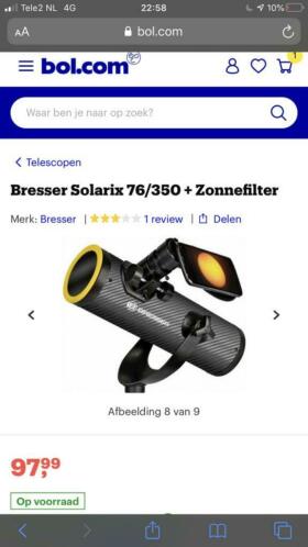 Bresser Solarix 76350 Telescoop met Zonnefilter