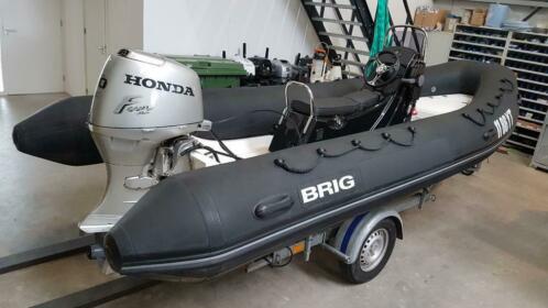 Brig Falcon 500 Sport hypalon fabric impr. met Honda BF50