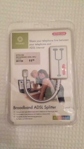 Broadband ADSL splitter