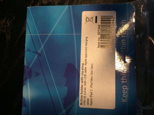 Brodit Tablet holder Ipad234 met USB lader Cigar plug