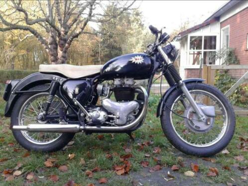 BSA A7 origineel linnen kenteken 1955 upgrade A10 oe carters