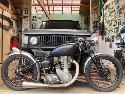 BSA M33 1942 500cc kopklepper - Racer HMV pre 50-klasse