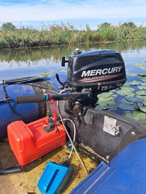 buitenboordmotor Mercury 6 pk incl. rubberboot MOET WEG