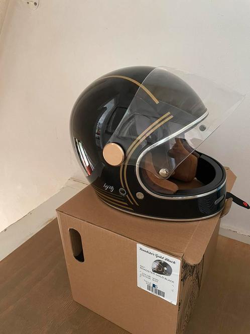 ByCity Roadster Gold zwarte helm maat S