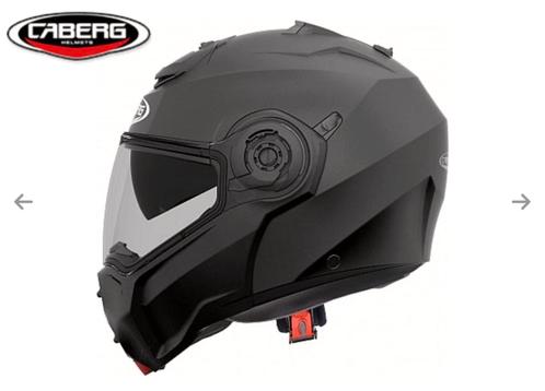 Caberg droid systeem helm maat M matzwart  donker vizier.