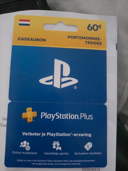 cadeaukaart PlayStation Plus 60