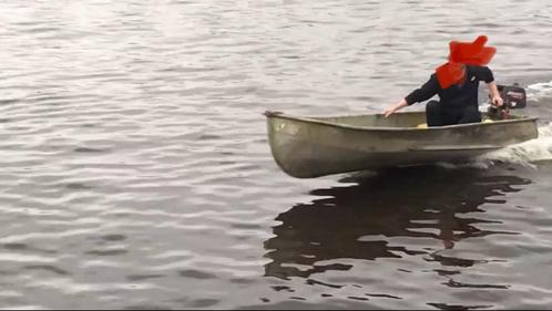 Canadese aluminium vissersboot inclusief buitenboordmotor