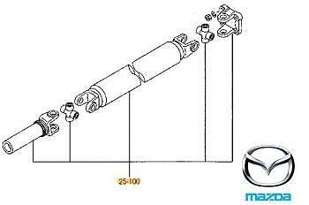Cardanas aandrijfas tussenas Mazda MX5 ook revisie