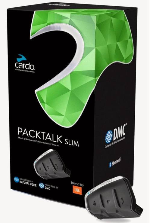 Cardo packtalk slim met garantie 10 mnd oud.