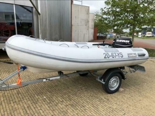 Caribe C12 met Evinrude Etec 30 pk en nieuwe trailer