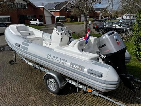 Caribe rib  Mariner 60 pk 4 stroke EFI Kalf trailer