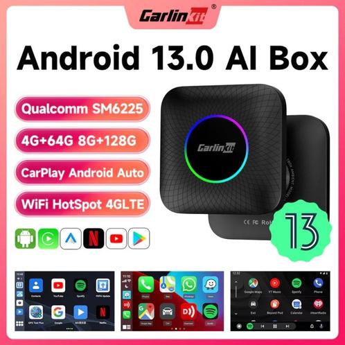 CarlinKit Smart Box Android 13 draadloos Carplay AndroidAuto