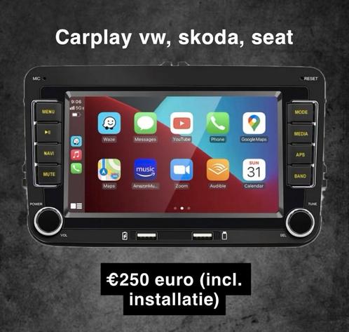 CarPlay  installatie VolkswagenSkodaSeat
