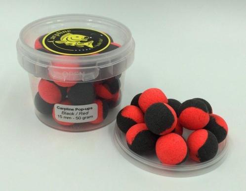 Carpline Black  Red Fluro Pop-ups 15mm