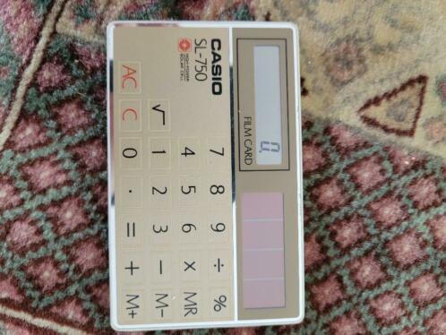 Casio SL-750 Solar rekenmachine