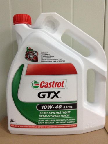 Castrol 10W40 GTX 5L API SLCF ACEA A3B3 A3B4