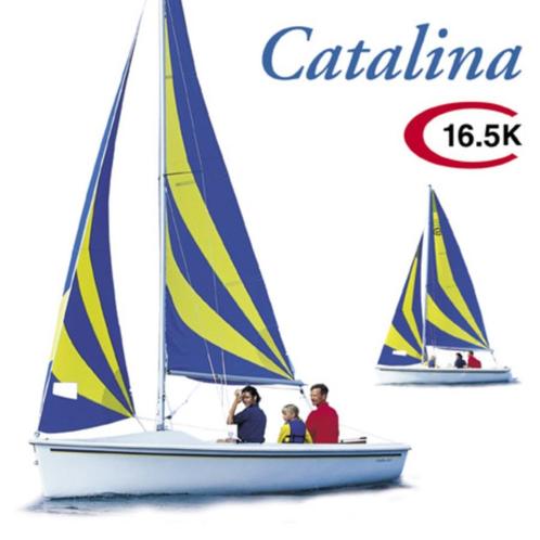 Catalina Capri 16.5 zeilen set gezocht