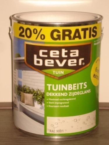 Cetabever Tuinbeits Ral 9001 Blikken a 3000 ml