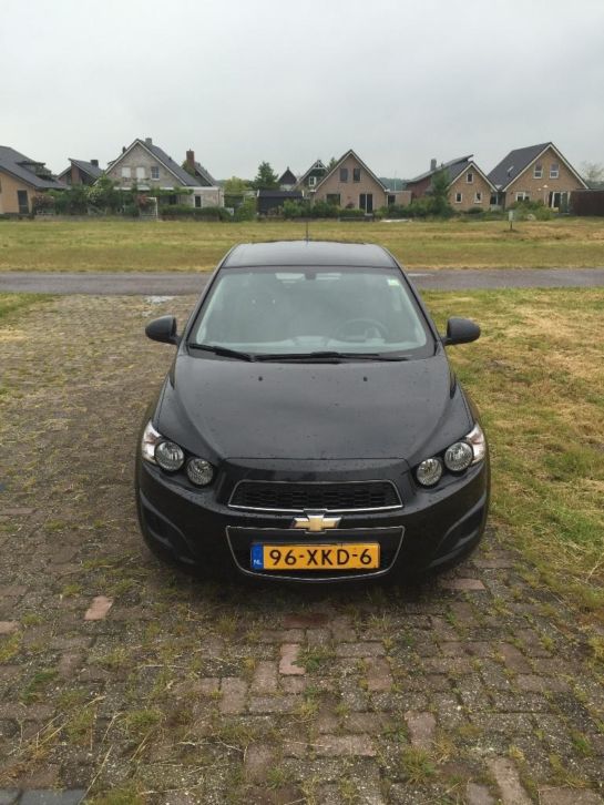 Chevrolet Aveo 1.3 D 5D 2012 Zwart Top staat scherpe prijs .