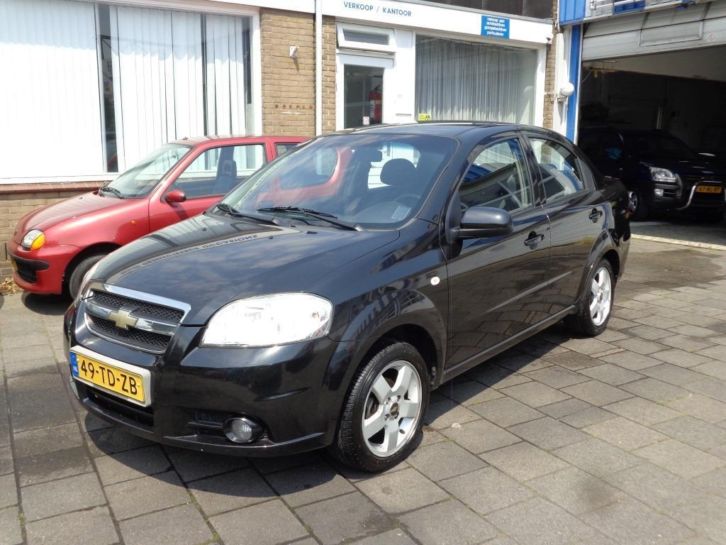 Chevrolet Aveo 1.4 16V 4D AUT 2006 Zwart LPG G3 CLIMA