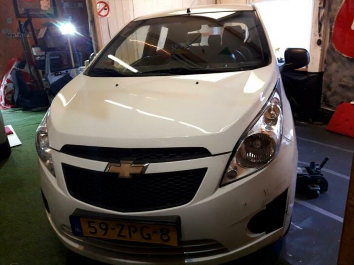 Chevrolet Spark 1.0 Bifuel 2013 Wit met NAP