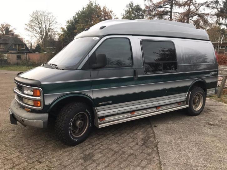 Chevrolet Van Globemaster camper kenteken 1997 V8 6.5TD