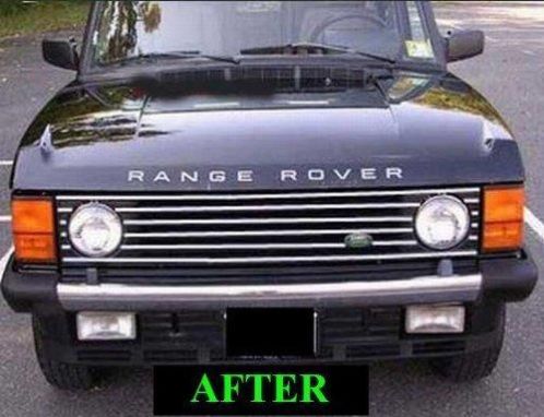Chrome sierstrip voor grill Range Rover Classic