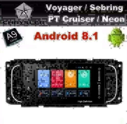 Chrysler navigatie pt cruiser voyager android 8.1 carkit dab