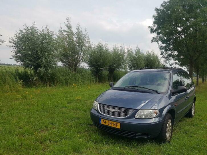 Chrysler Voyager SE 2.4 I 2002 Blauw  HAGELSCHADE