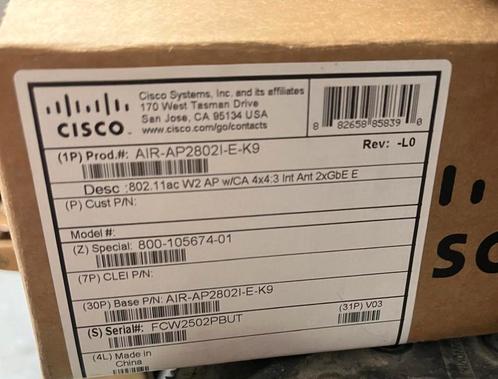 Cisco air-ap2802i-e-k9