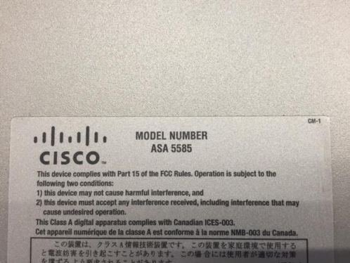 Cisco ASA5585-X met SSP-20 Module