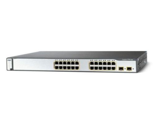 Cisco Catalyst 24-poorts Switch WS-C3750-24PS-S
