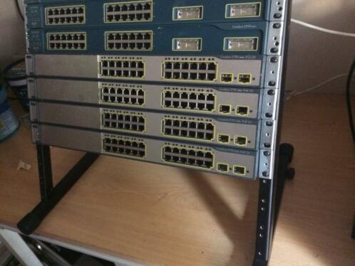 Cisco CCNACCNPCCIE Switches LAB inclusief SFP039s en Rack